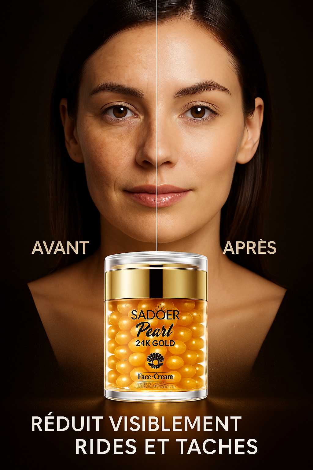 ✨ CREME 24K Golden Pearl – L’Hydratation Luxueuse pour une Peau Radieuse ✨
