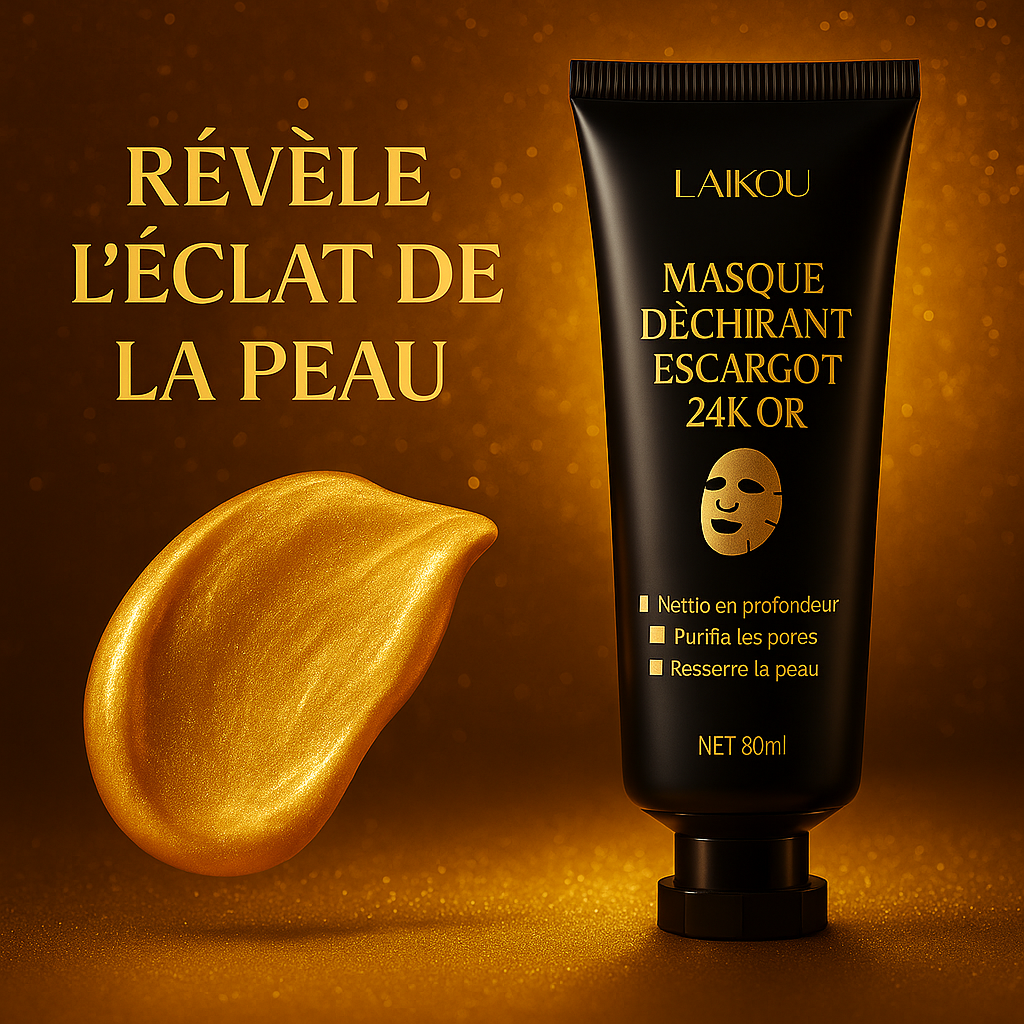 đMasque Visage 24K Or & Escargot â LâĂlixir de Jeunesse đ