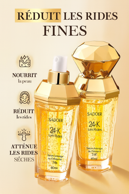Sérum Visage 24K – Collagène Doré Anti-Âge et Hydratant
