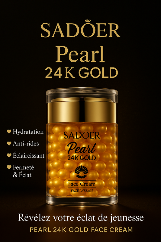 ✨ CREME 24K Golden Pearl – L’Hydratation Luxueuse pour une Peau Radieuse ✨